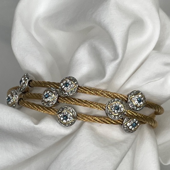 Cable/Rope Bangle with Evil Eye - Picture 7 of 15